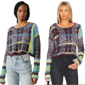 Free Peopled Cropped Oversized Emerson Sweater  NWT